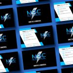 Mac electrical business card mock image
