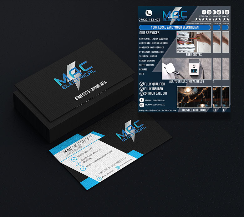 Custom Business Flyers and Business Cards Bundle UK
