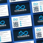 gda surveys business card mock image